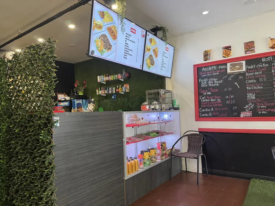 Dining room and menu boards