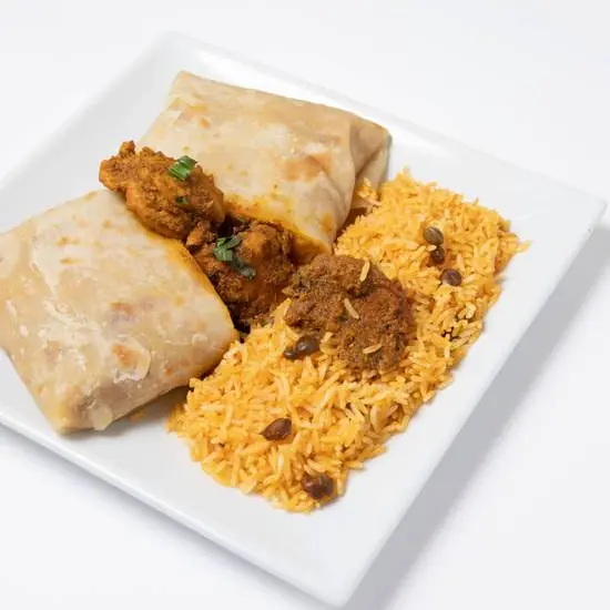 Curry Chicken Roti, Tropical Paradise