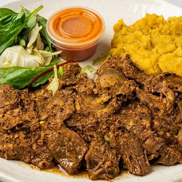 Curry Goat Plate, Tropical Paradise