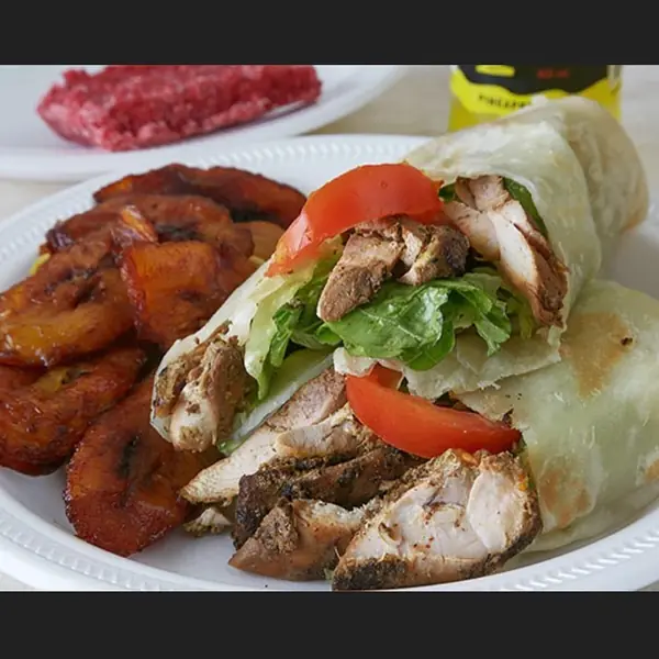 Jerk Chicken Wrap, Tropical Paradise